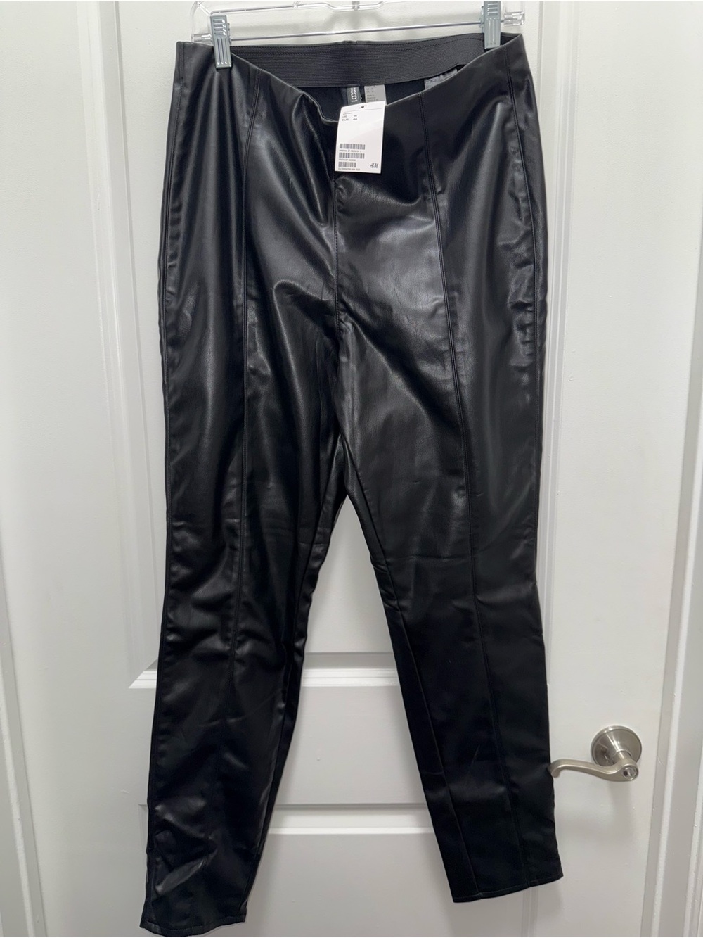 NWT H&M Divided Black Faux Leather Pants
